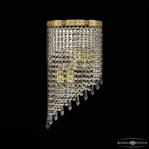 Бра 83401BL/20IV-43 G Drops Bohemia Ivele Crystal прозрачный на 4 лампы, основание золотое в стиле современный классический r