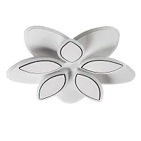 Светильник потолочный LED Lotus 8014/75CL Lumion белый на 1 лампу, основание белое в стиле минимализм 