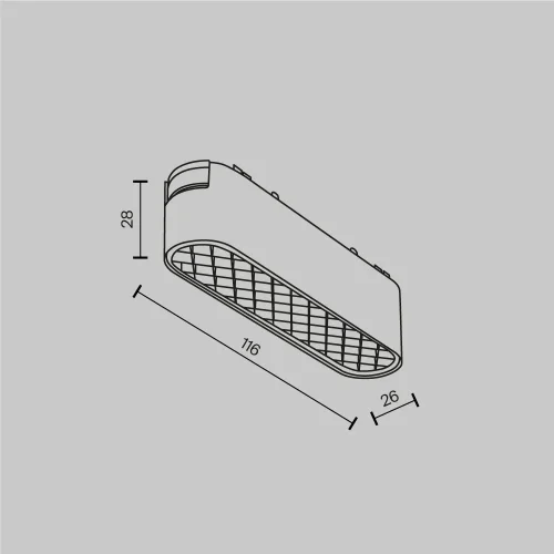 Трековый светильник LED Magnetic track system Radity TR084-1-6W4K-W Maytoni белый для шинопроводов серии Magnetic track system Radity белый фото 8