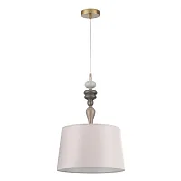 Светильник подвесной Homi 5040/1 Odeon Light бежевый 1 лампа, основание античное бронза в стиле современный 