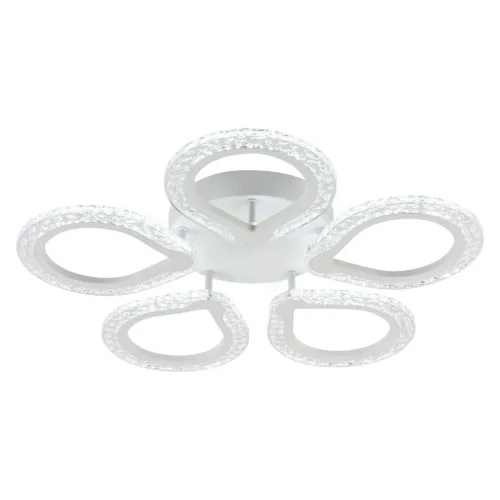 Люстра потолочная LED с пультом Menita 10270/5LED Escada прозрачная на 1 лампу, основание белое в стиле современный с пультом фото 3