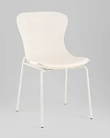 Стул Shaya, с подушкой, пластик молочный УТ000040185 Stool Group, молочный/экокожа пластик, ножки/металл/молочный, размеры - *835****