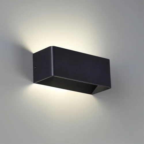 Настенный светильник LED Asa 359166 Novotech уличный IP65 чёрный 1 лампа, плафон чёрный в стиле хай-тек современный LED фото 4
