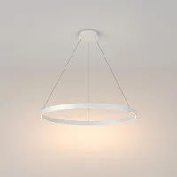 Светильник подвесной LED Rim MOD058PL-L42W3K Maytoni белый на 1 лампу, основание белое в стиле хай-тек современный кольца