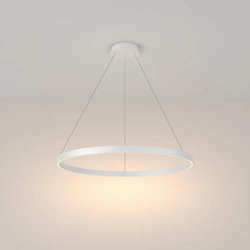 Светильник подвесной LED Rim MOD058PL-L42W3K Maytoni белый 1 лампа, основание белое в стиле современный хай-тек кольца