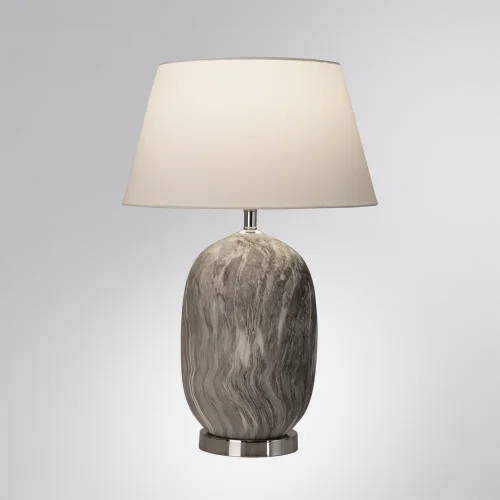 Настольная лампа Sarin A4061LT-1CC Arte Lamp белая на 1 лампу, основание серое хром керамика металл в стиле классический фото 2