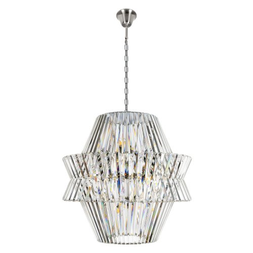 Люстра подвесная Милагро / Milagro 10578/850 LOFT IT прозрачная на 20 ламп, основание никель в стиле современный Люстра подвесная Милагро / Milagro 10578/850 LOFT IT прозрачная на 20 ламп, основание никель в стиле современный