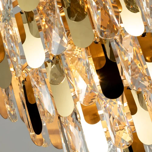 Люстра подвесная Vivien A2719SP-8GO Arte Lamp прозрачная на 8 ламп, основание золотое в стиле современный  фото 3