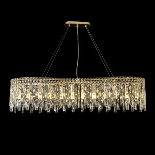Люстра подвесная ABRIL SP12 L1200 GOLD Crystal Lux прозрачная на 12 ламп, основание золотое в стиле классический фото 3 Люстра подвесная ABRIL SP12 L1200 GOLD Crystal Lux прозрачная на 12 ламп, основание золотое в стиле классический фото 3