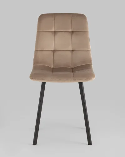 Стул Chilly, велюр мокка, сиденье УТ000039296 Stool Group, мокко/велюр, ножки/металл/чёрный, размеры - ***** фото 2