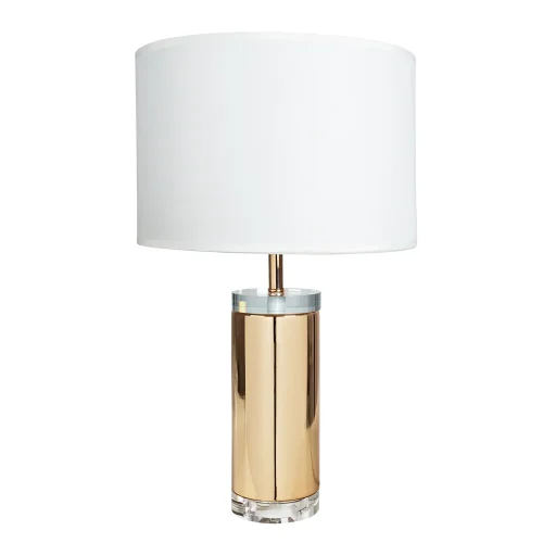 Настольная лампа Maia A4036LT-1GO Arte Lamp белая 1 лампа, основание золотое стекло металл в стиле современный 