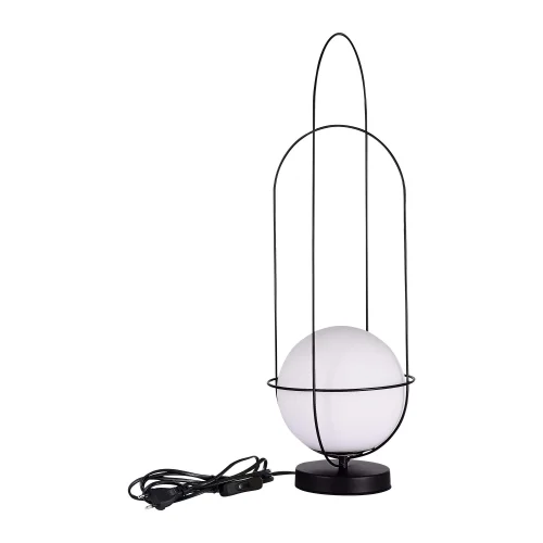 Настольная лампа Beata SL1189.404.01 ST-Luce белая 1 лампа, основание чёрное металл в стиле современный  фото 2