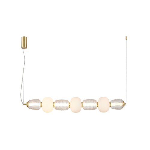 Светильник подвесной LED Bella 4057-3P Favourite белый 1 лампа, основание золотое в стиле современный 