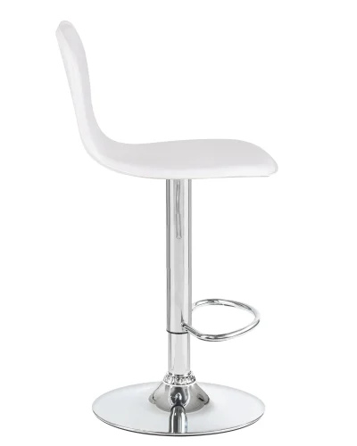 Стул барный набор 2 шт. SET-2 2640-LM ELISA, цвет сиденья белый, цвет основания хром Dobrin, /экокожа, ножки/металл/хром, размеры - 860*1070***390*480 фото 4