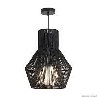 Светильник подвесной Cottage FR5405PL-01B Freya чёрный 1 лампа, основание чёрное в стиле арт-деко кантри современный 