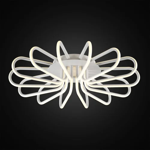 Люстра потолочная LED Джемини CL229160 Citilux белая на 1 лампа, основание белое в стиле современный минимализм хай-тек  фото 2