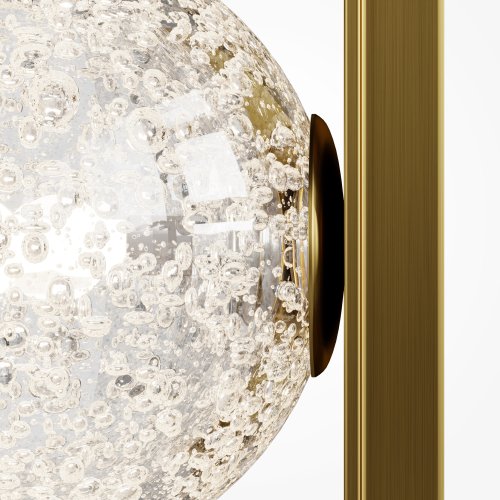 Бра Lunella MOD470WL-01BS Maytoni прозрачный на 1 лампу, основание латунь в стиле современный шар фото 6