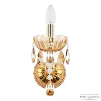 Бра 5413B/1/165 G Amber/M-1H K721 Bohemia Ivele Crystal без плафона 1 лампа, основание золотое прозрачное в стиле классика sp