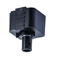 Коннектор питания (адаптер) с зажимом для провода A240006 Arte Lamp чёрный в стиле  для светильников серии Track Accessories однофазный