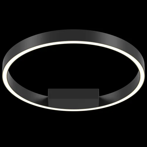 Светильник потолочный LED Rim MOD058CL-L25B4K Maytoni чёрный 1 лампа, основание чёрное в стиле минимализм хай-тек кольца фото 4