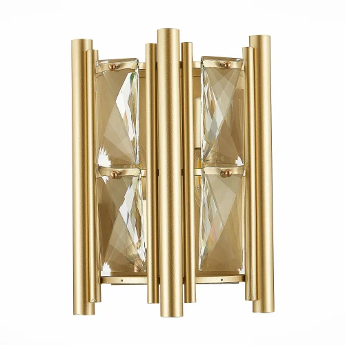 Бра Corsia SL1623.201.01 ST-Luce янтарный на 2 лампы, основание матовое золото бежевое в стиле современный  фото 2