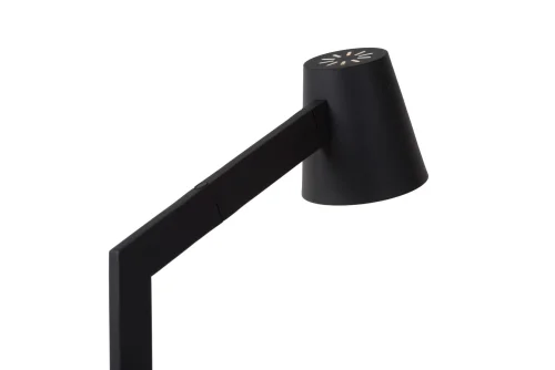 Настольная лампа MIZUKO 20610/01/30 Lucide чёрная 1 лампа, основание чёрное металл в стиле современный  фото 5