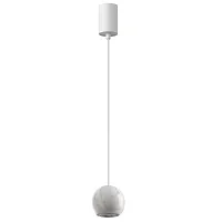 Светильник подвесной LED Dex 4359/5L Odeon Light белый на 1 лампу, основание белое в стиле хай-тек 