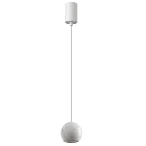Светильник подвесной LED Dex 4359/5L Odeon Light белый на 1 лампу, основание белое в стиле хай-тек 