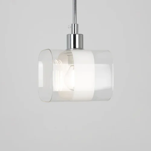 Светильник подвесной Вирта CL139010 Citilux прозрачный 1 лампа, основание матовое хром в стиле современный  фото 6