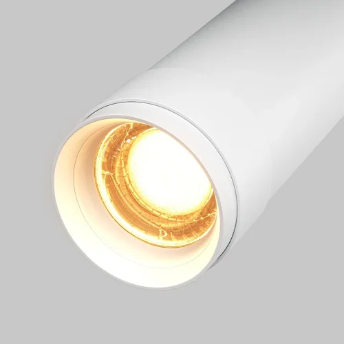 Светильник накладной LED Focus Zoom C055CL-L12W2.7K-Z-W Maytoni белый на 1 лампу, основание белое в стиле современный хай-тек трубочки фото 2