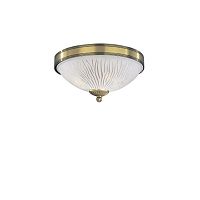 Люстра потолочная  PL 5650/2 Reccagni Angelo белая на 2 лампы, основание античное бронза в стиле классический 