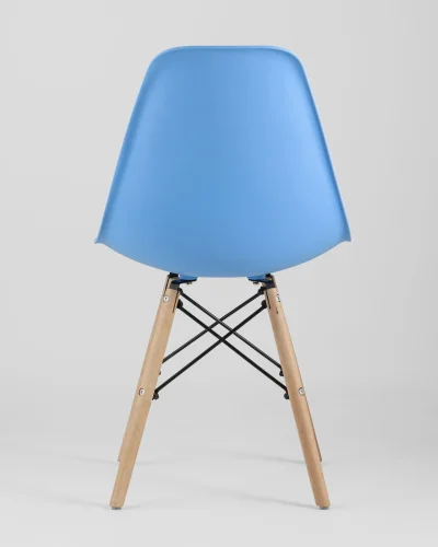 Стул EAMES, голубой 4шт. (набор) УТ000037603 Stool Group, /, ножки/массив бука/бежевый, размеры - *815***460*530 фото 7