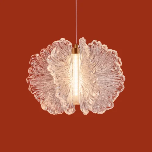 Светильник подвесной LED Flower FR5579PL-L8BS Freya прозрачный на 1 лампу, основание латунь в стиле современный фото 8 Светильник подвесной LED Flower FR5579PL-L8BS Freya прозрачный на 1 лампу, основание латунь в стиле современный фото 8