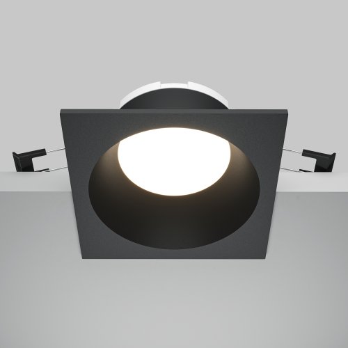 Светильник точечный Share DL126-GX53-SQ-B Maytoni чёрный на 1 лампу, основание чёрное в стиле современный квадратный фото 5