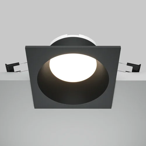 Светильник точечный Share DL126-GX53-SQ-B Maytoni чёрный на 1 лампу, основание чёрное в стиле современный квадратный фото 5