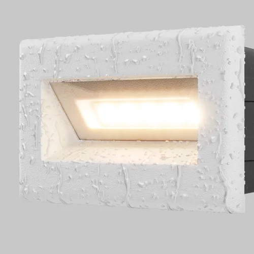 Подсветка для лестниц LED Bosca O045SL-L3W3K Maytoni уличный IP65 белый на 1 лампу, плафон белый в стиле современный хай-тек LED фото 16