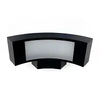 Настенный светильник LED уличный Lamar LH062017 LightHall уличный IP65 чёрный на 1 лампу, плафон чёрный в стиле современный LED