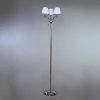 Торшер Серия 01625 MA01625F/003 Chrome Ambiente by Brizzi белый на 3 лампы, основание хром в стиле современный 