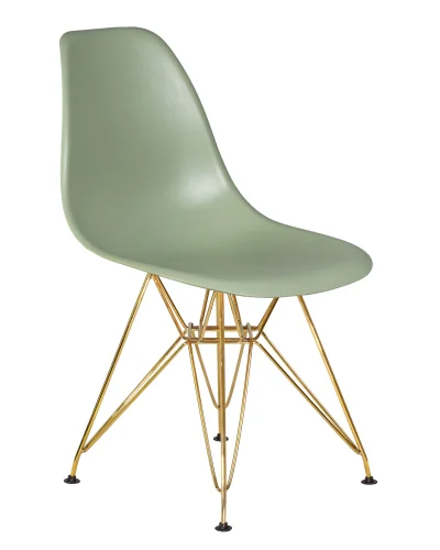Стул обеденный 638APP-LMZL DSR, цвет сиденья мятный (NX-G-09), цвет основания золото Dobrin, зелёный/, ножки/металл/золотой, размеры - ****460*535 фото 2