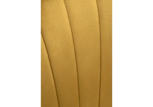 Стул на металлокаркасе Инклес желтый / черный глянец 483856 Woodville, жёлтый/велюр, ножки/металл/чёрный, размеры - ****570*560 фото 6