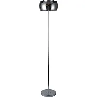 Торшер LED Mildred TL1214S-18SM Toplight  чёрный серый 1 лампа, основание хром в стиле хай-тек современный
