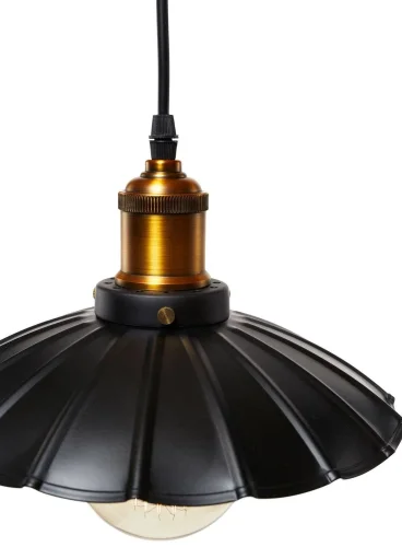 Светильник подвесной LOFT1101 LOFT IT чёрный 1 лампа, основание чёрное в стиле лофт  фото 3