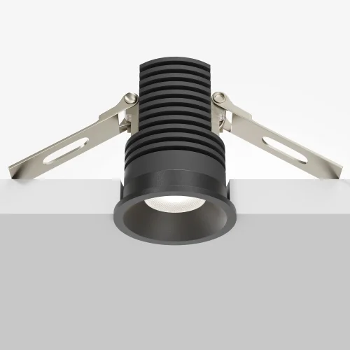 Светильник точечный LED Mini DL059-7W4K-B Maytoni чёрный 1 лампа, основание чёрное в стиле современный хай-тек круглый фото 7