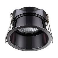 Светильник точечный Butt 370449 Novotech чёрный 1 лампа, основание чёрное в стиле современный 