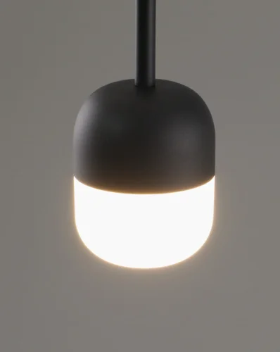 Светильник подвесной LED Drop V10862-PL Moderli белый чёрный 1 лампа, основание чёрное в стиле современный  фото 4