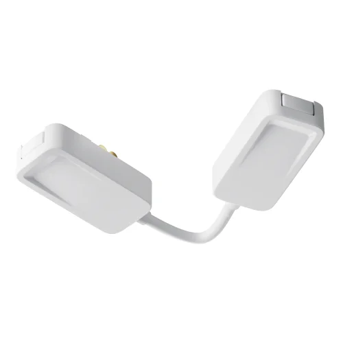 Коннектор питания угловой встраиваемый белый Magnetic track system Radity TRA084CPC-W-12 Maytoni белый в стиле для светильников серии Magnetic track system Radity встраиваемый radity радиусная магнитная магнитный