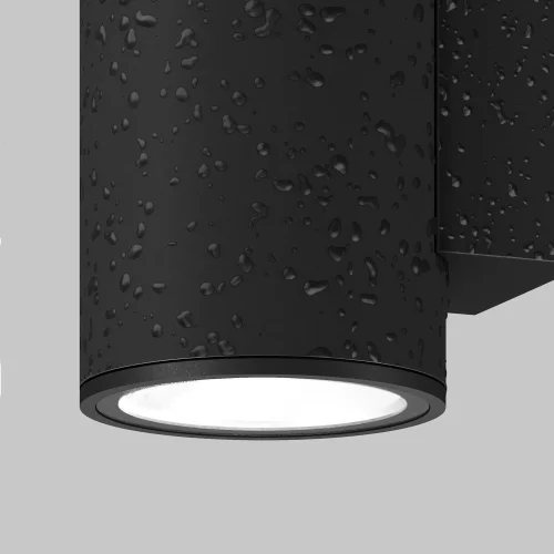 Настенный светильник уличный LED Shim O303WL-L10GF3K Maytoni уличный IP65 графит на 1 лампу, плафон графит в стиле современный хай-тек LED фото 12