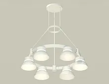 Светильник подвесной XR92031001 Ambrella light белый 6 ламп, основание белое в стиле хай-тек современный 