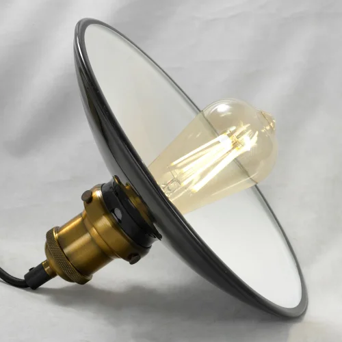 Светильник подвесной лофт Glen Cove GRLSP-9604 Lussole чёрный 1 лампа, основание чёрное в стиле лофт  фото 6