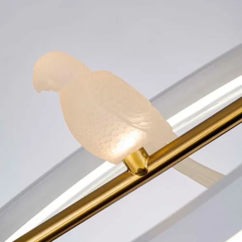 Светильник подвесной LED Bardy 4653-1P F-promo белый на 1 лампу, основание белое в стиле современный птички кольца фото 2